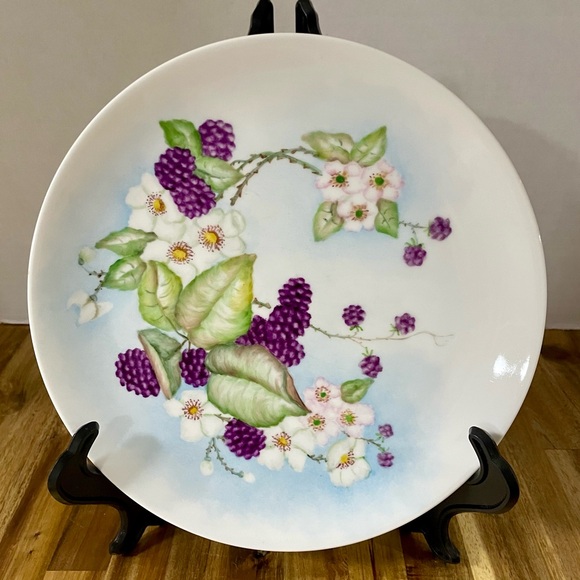 Vintage 1950’s Arzberg Germany 10” Plate Artist Signed Floral Design - Picture 1 of 7